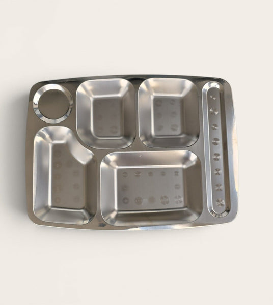 Multi-Compartment Stainless Steel Thali (Tray)