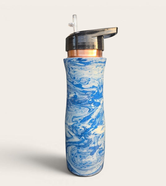 Blue Marble Pure Copper Bottle