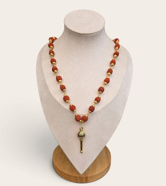 Hanuman Gada Rudraksha Necklace