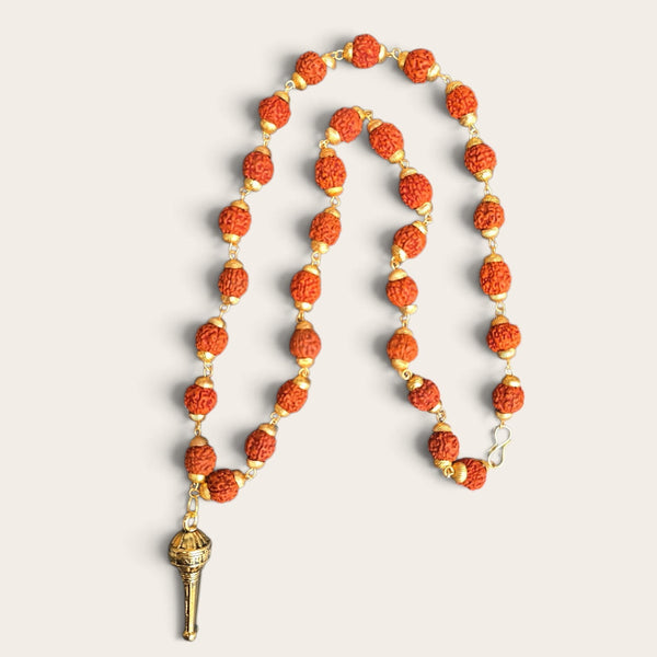 Hanuman Gada Rudraksha Necklace