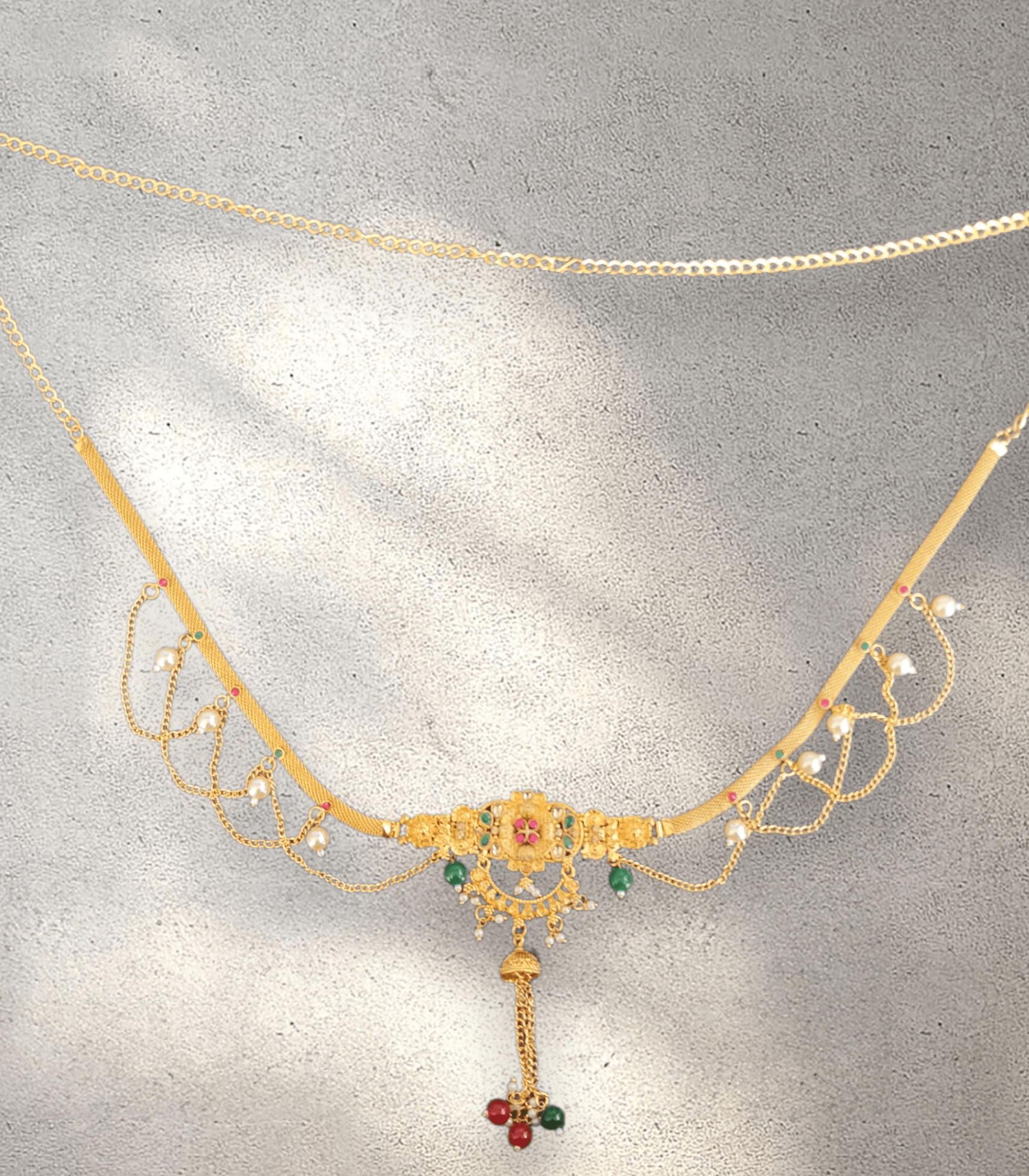 Antique Gold Saree Belt