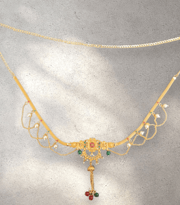 Antique Gold Saree Belt