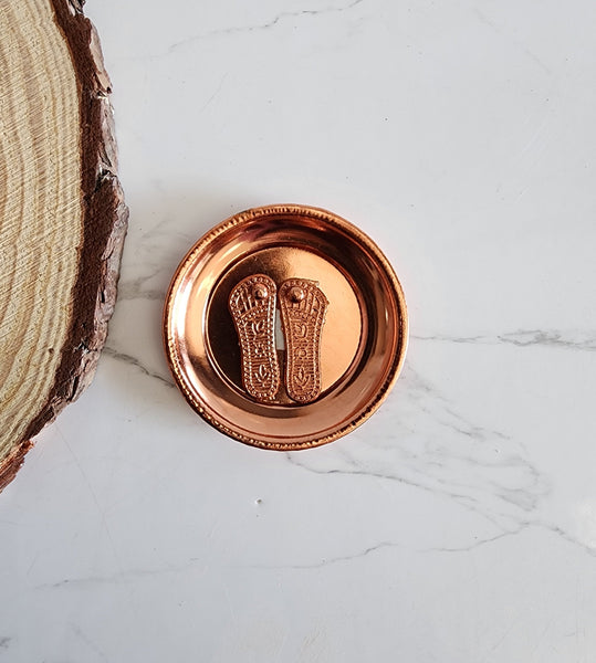 Copper Lakshmi Charan Plate