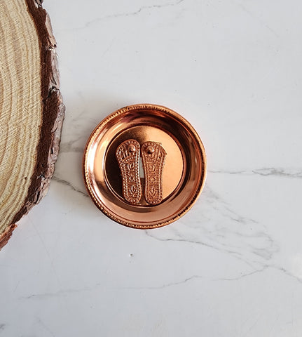 Copper Lakshmi Charan Plate