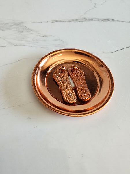 Copper Lakshmi Charan Plate