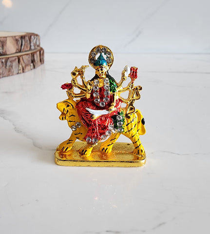 Small Gold Durga Murthi