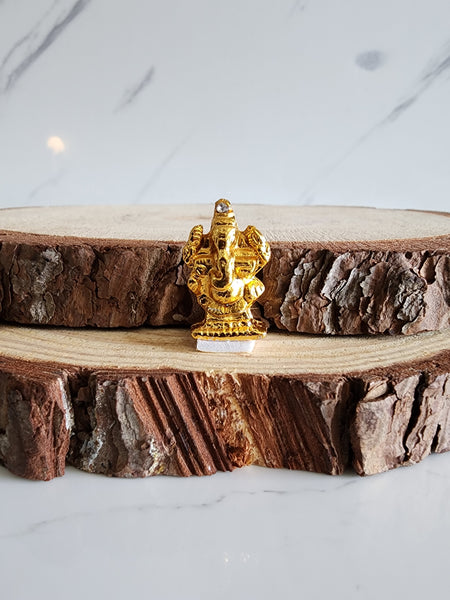 Small Gold Ganesha Murthi