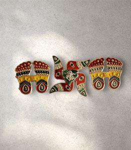 Lakshmi Charan Paduka & Swastik Sign