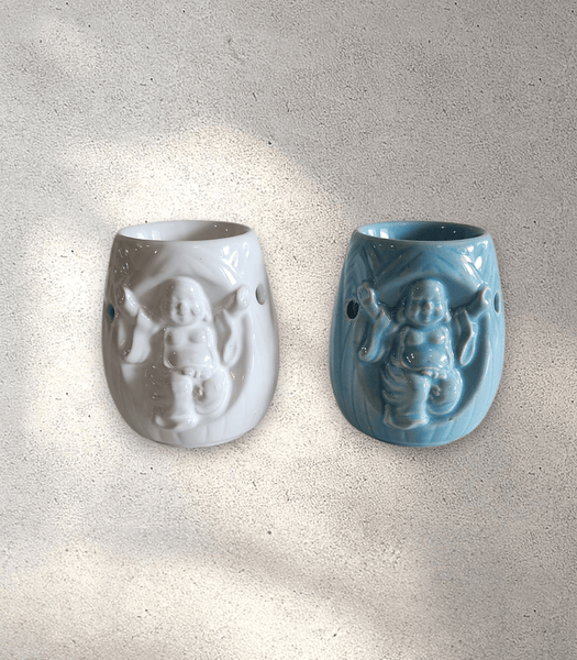 Happy Buddha Ceramic Oil Burner
