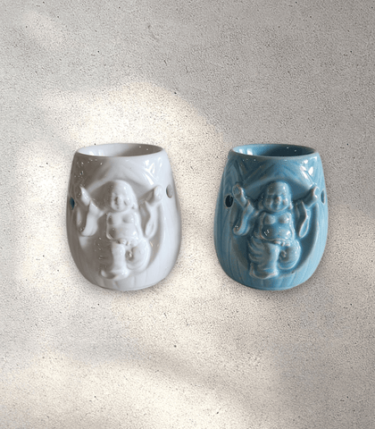 Happy Buddha Ceramic Oil Burner