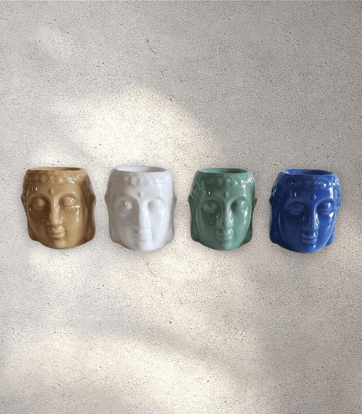 Buddha Head Ceramic Oil Burner
