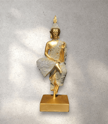 Gold Meditating Buddha Statue