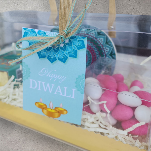 Light Blue Mandala Aura Diwali Gift Set