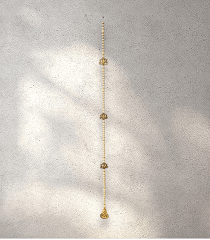 Gold Pearl Lotus Bell Garland