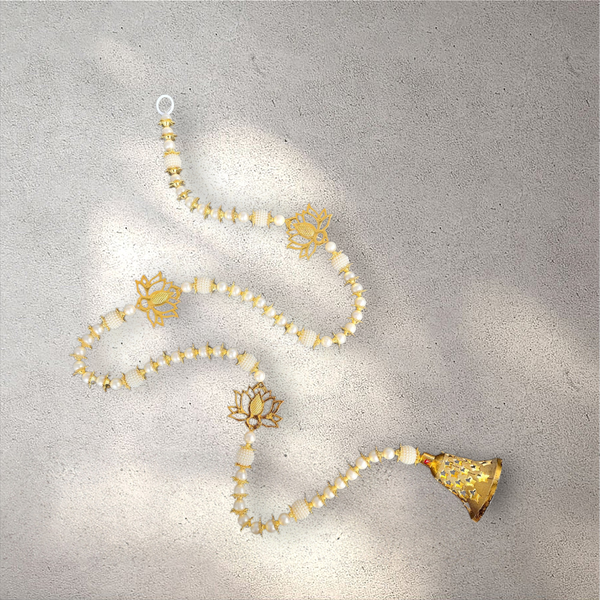 Gold Pearl Lotus Bell Garland
