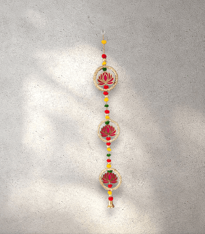 Pink Lotus Bell Garland