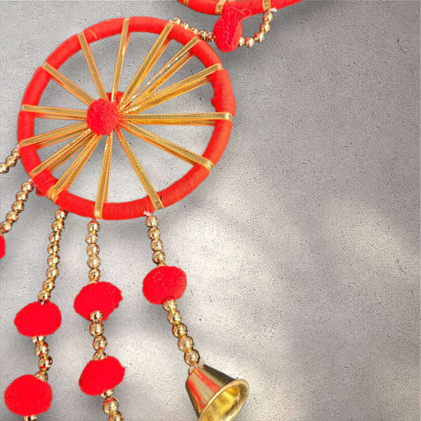 Decorative Red Bell Garland