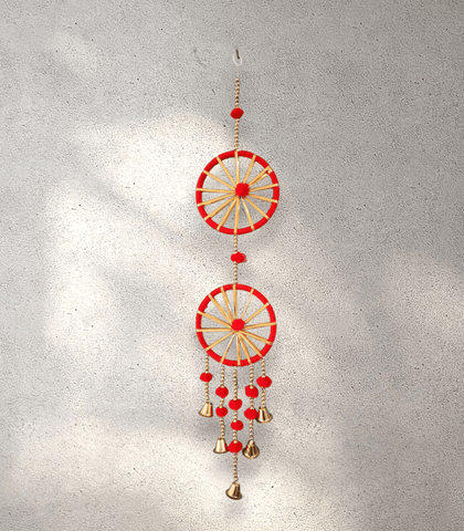 Decorative Red Bell Garland