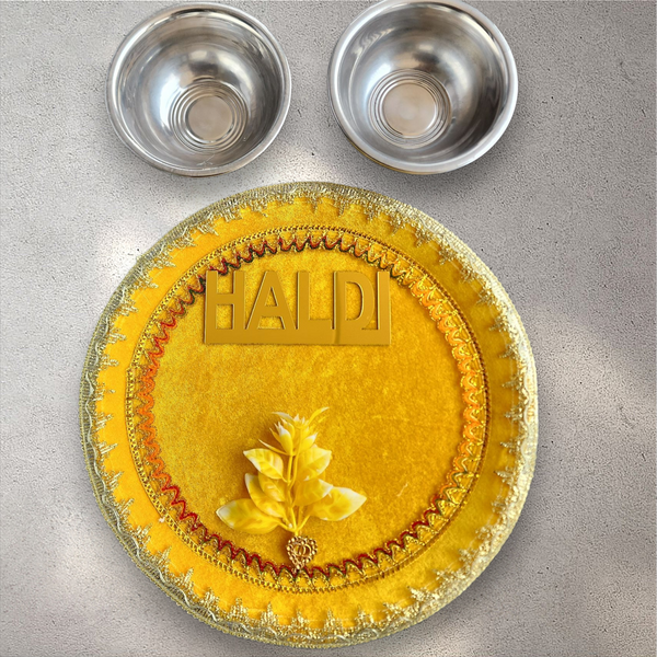 Haldi Tray with Bowls