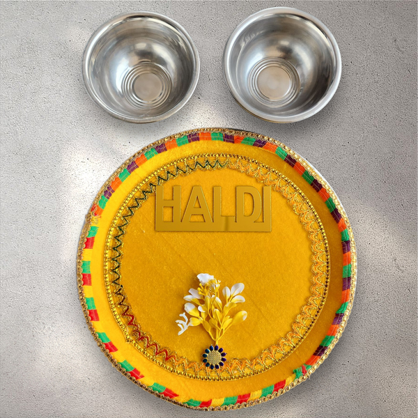 Haldi Tray with Bowls
