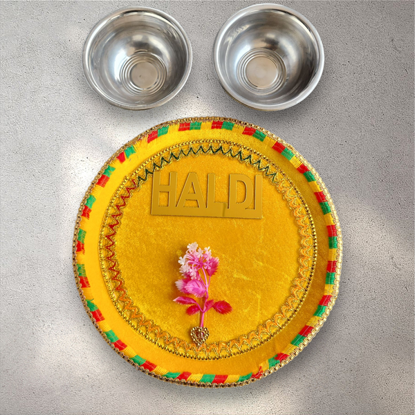 Haldi Tray with Bowls