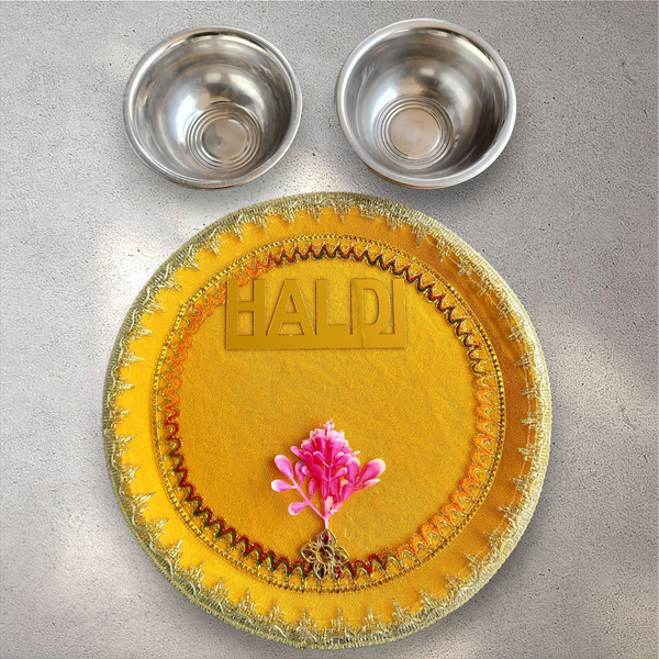 Haldi Tray with Bowls