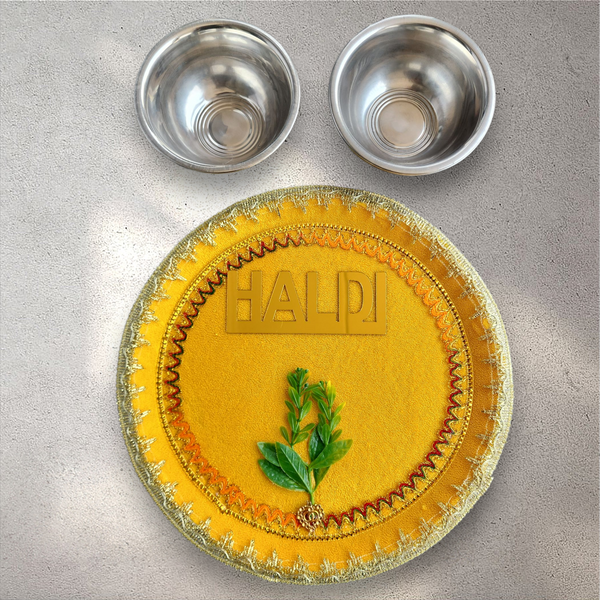 Haldi Tray with Bowls