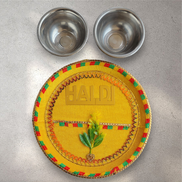 Haldi Tray with Bowls