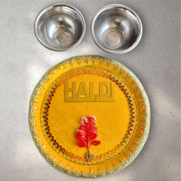 Haldi Tray with Bowls