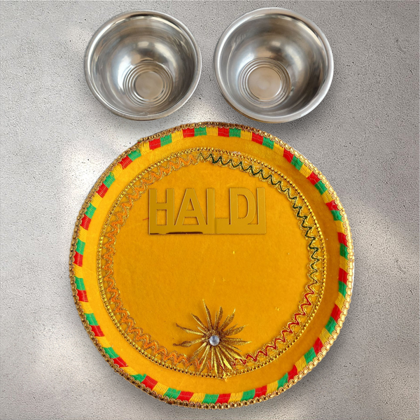 Haldi Tray with Bowls