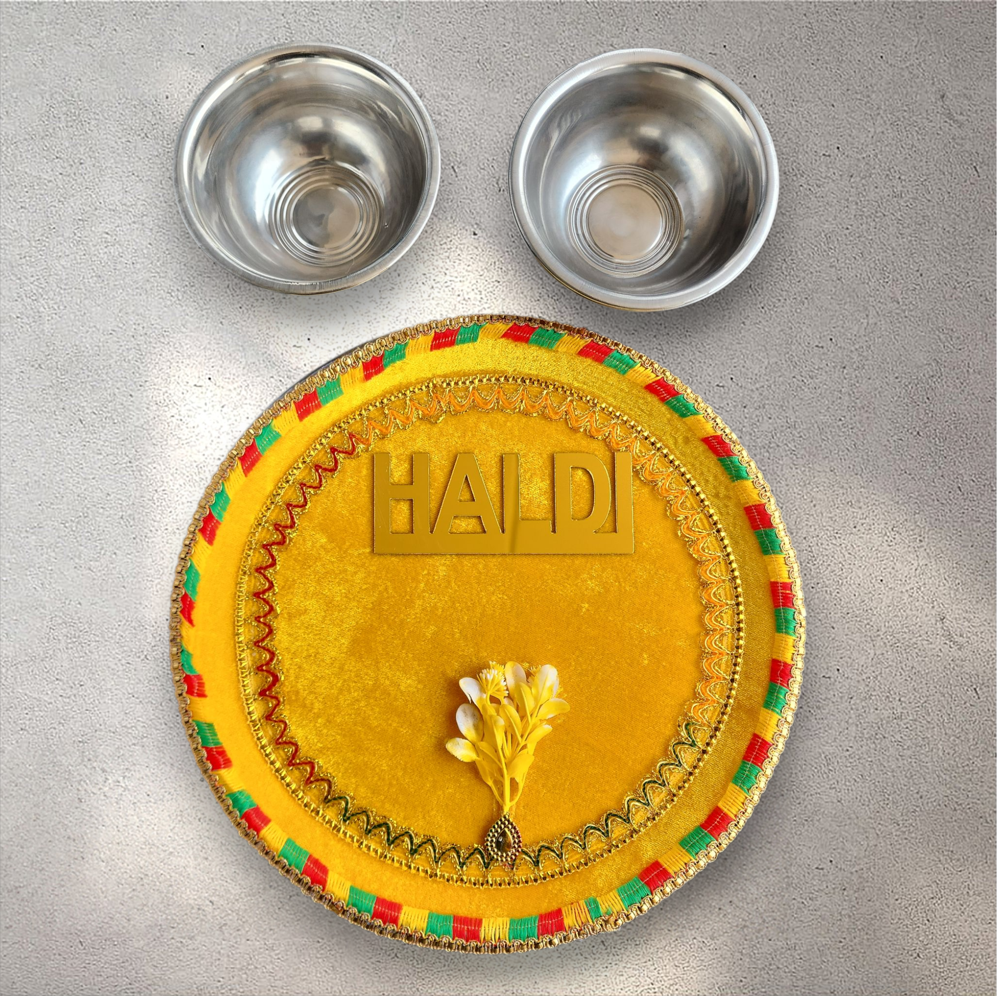 Haldi Tray with Bowls