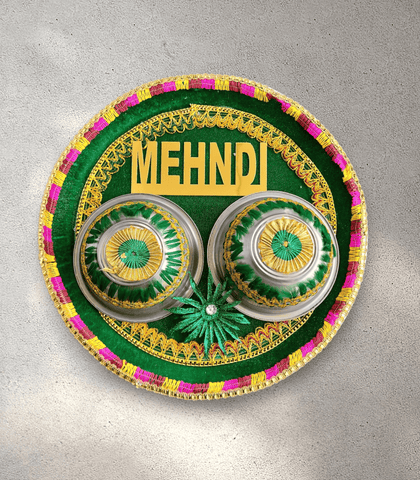 Mehndi Tray with Bowls