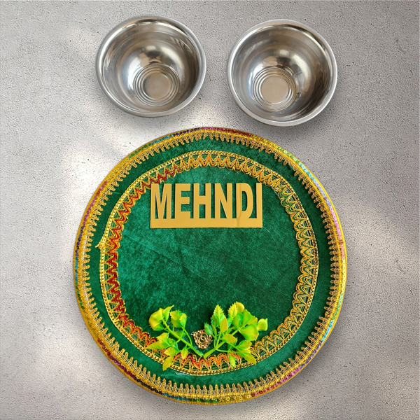 Mehndi Tray with Bowls