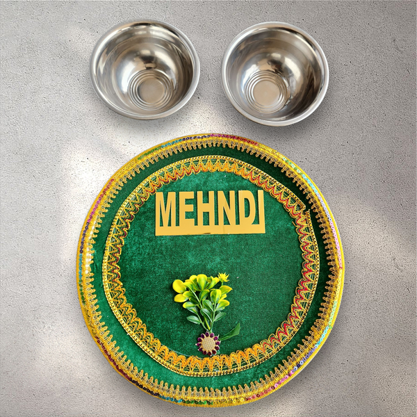 Mehndi Tray with Bowls