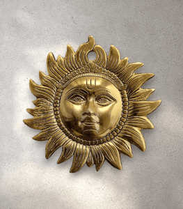 Brass Surya Sun God Hanging Ornament