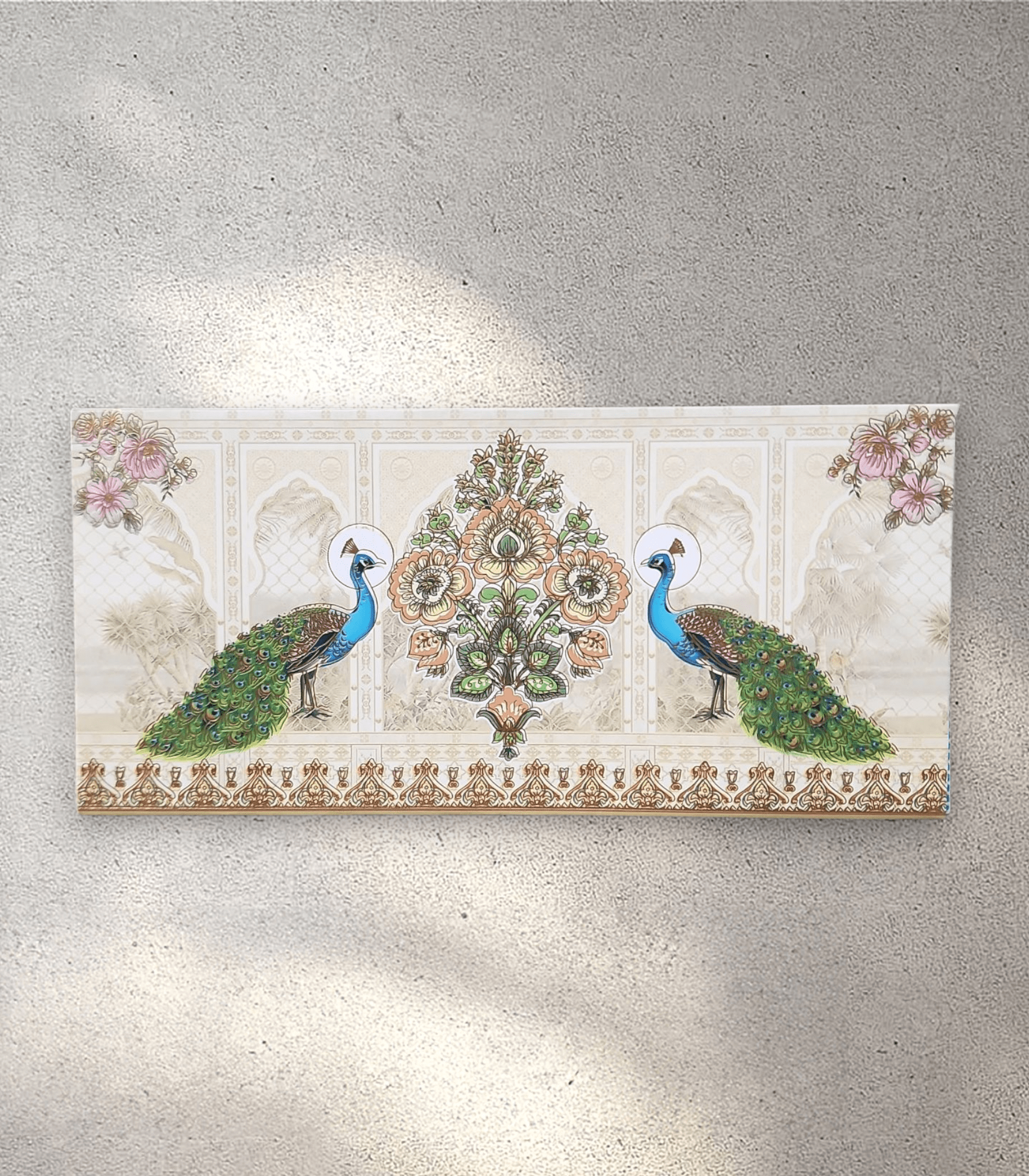 Cream White Peacock Envelope (Pack of 10)