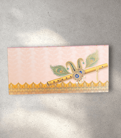 Flute Peacock Feather Envelope (Pack of 10)