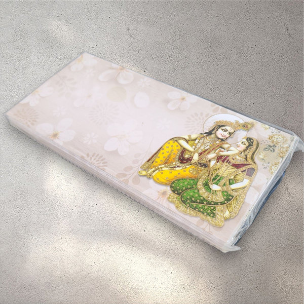 Floral Radha Krishna Envelope (Pack of 10)