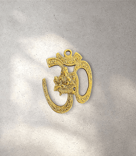 Aum Ganesha Metal Hanging Ornament