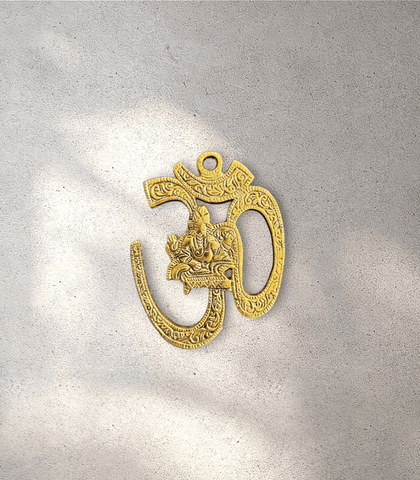 Aum Ganesha Metal Hanging Ornament