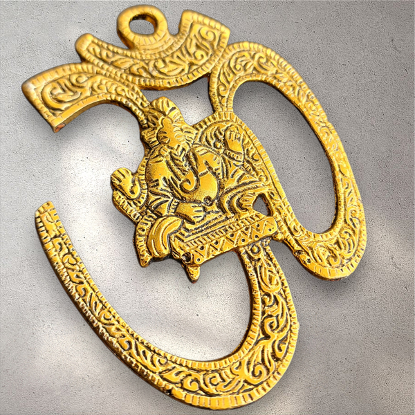 Aum Ganesha Metal Hanging Ornament