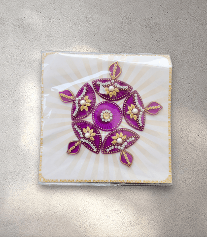 Small Perspex Rangoli Mat - 12