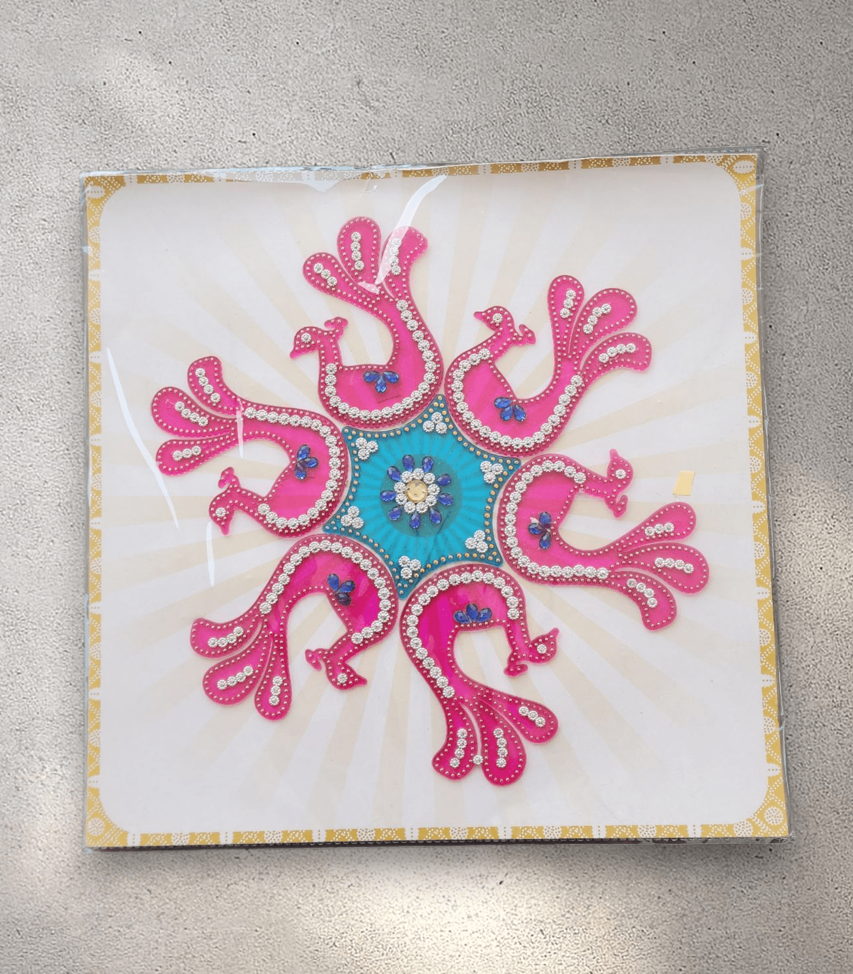 Large Perspex Rangoli Mat - 5