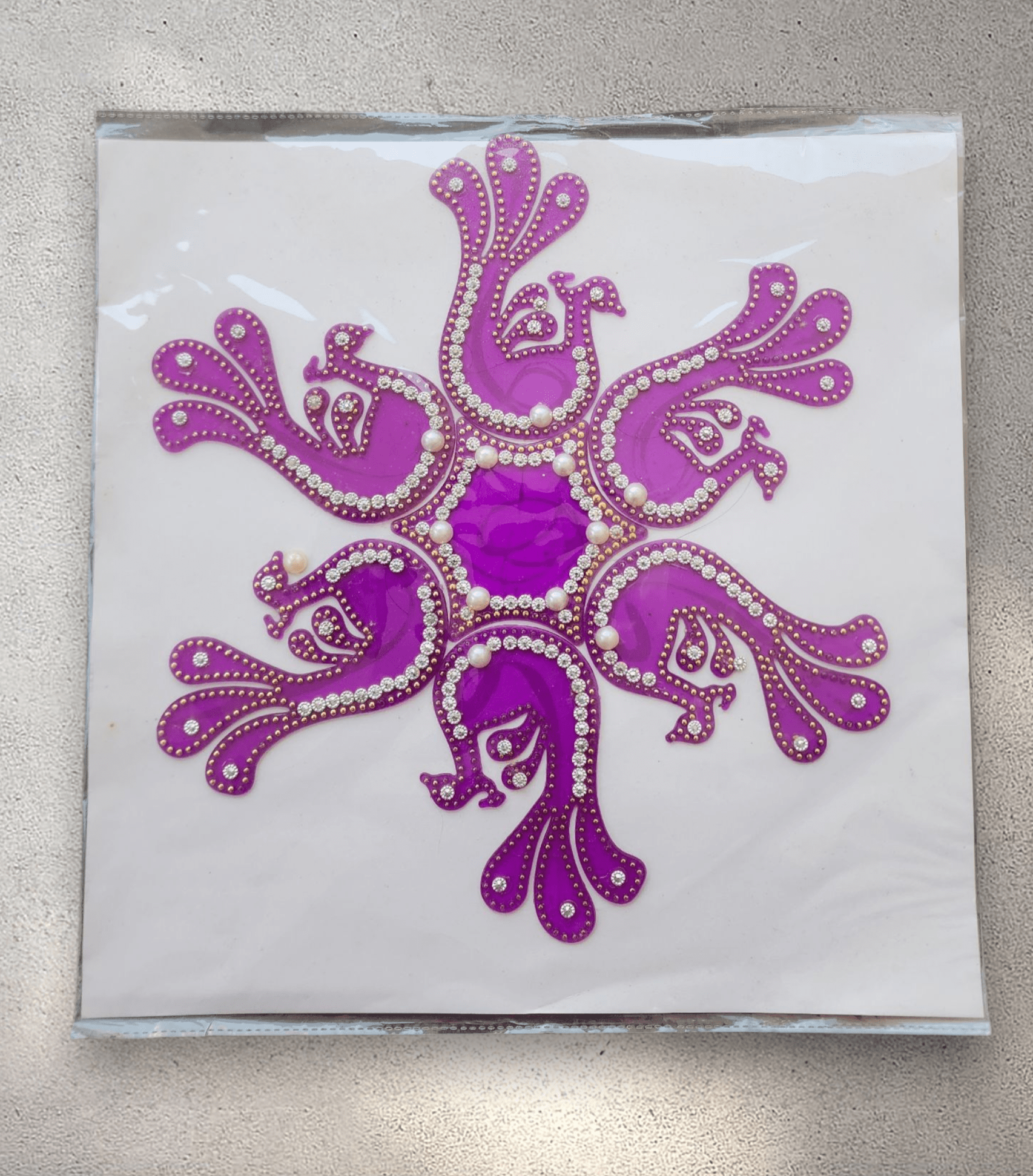 Large Perspex Rangoli Mat - 6