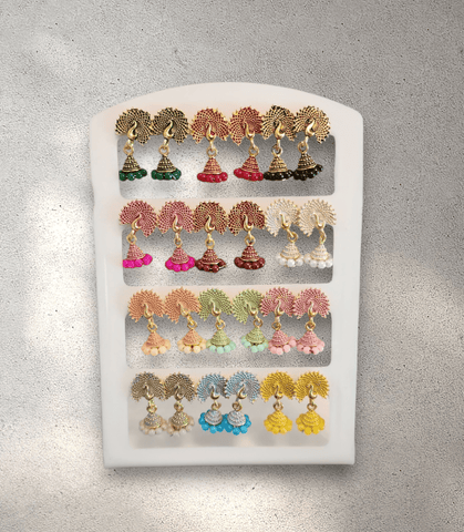 Jhumka Card (Set of 12) - Design 4