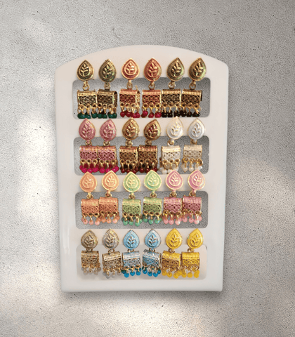 Jhumka Card (Set of 12) - Design 2