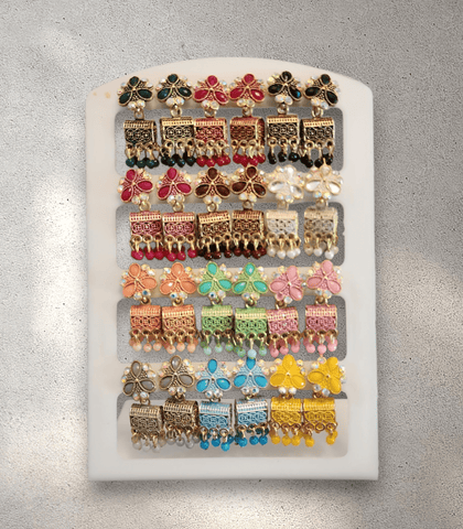 Jhumka Card (Set of 12) - Design 5
