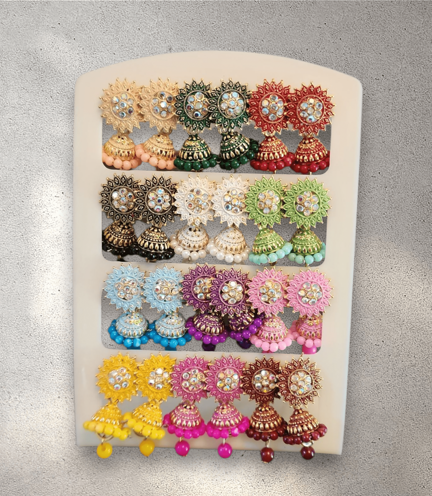 Jhumka Card (Set of 12) - Design 3