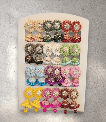 Jhumka Card (Set of 12) - Design 3