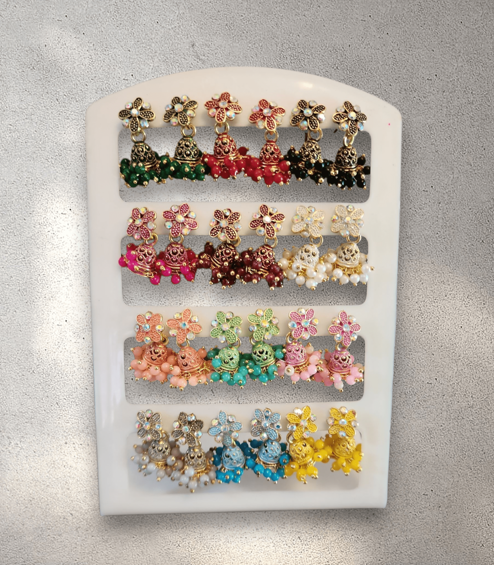 Jhumka Card (Set of 12) - Design 10